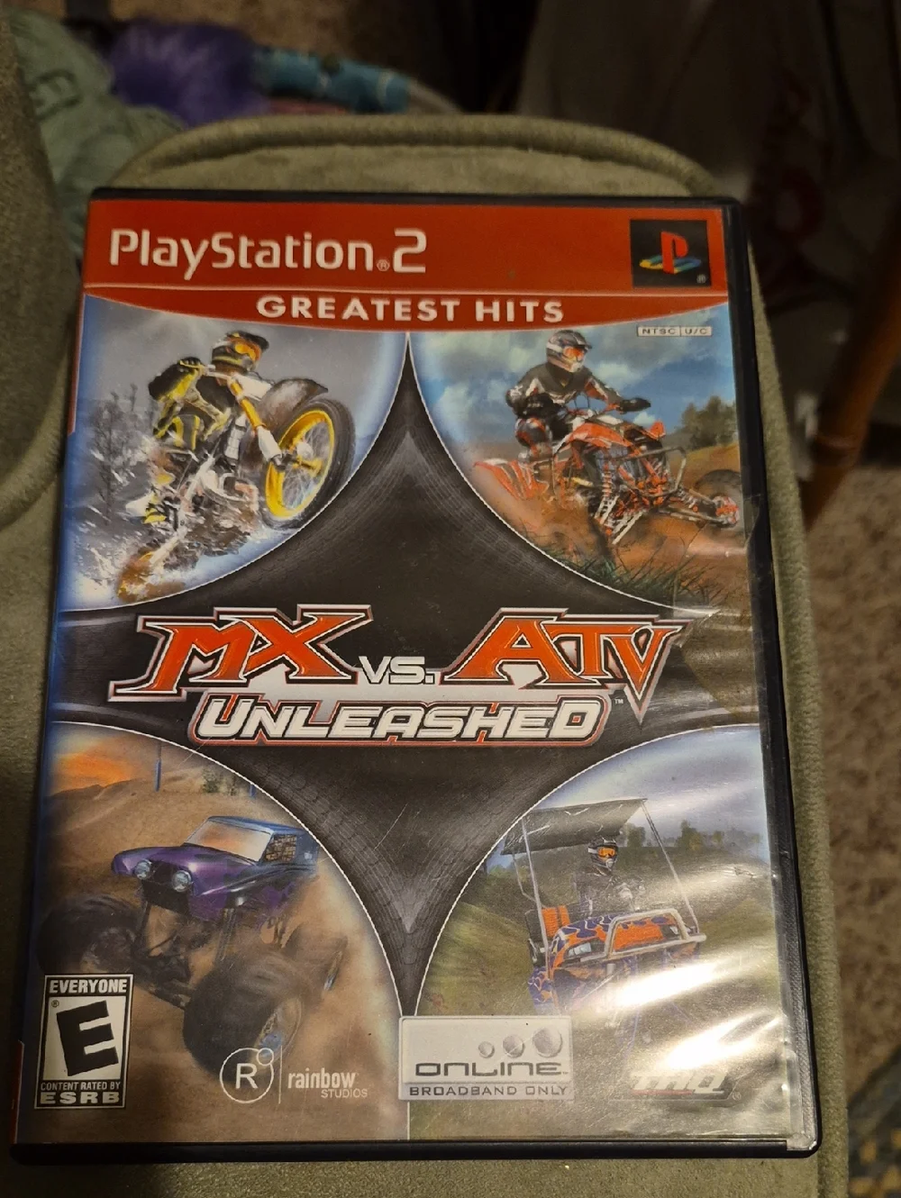 Sony PlayStation 2 MX vs. ATV Unleashed Greatest Hits - Black & Red Cover